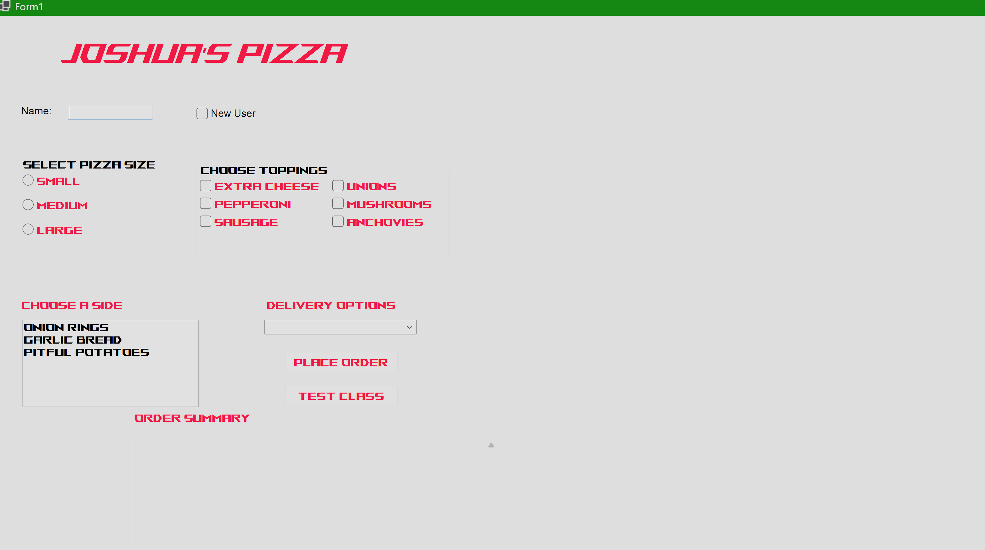 Pizza App